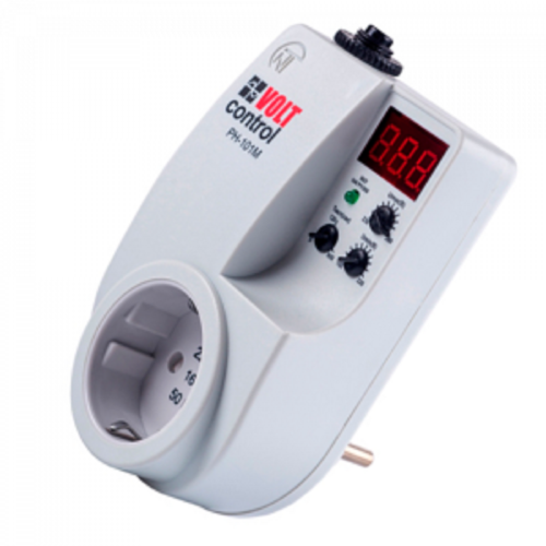 Реле напряжения цифровое розеточное НовАтек-Электро РН-101М 16А 100-400В картинка